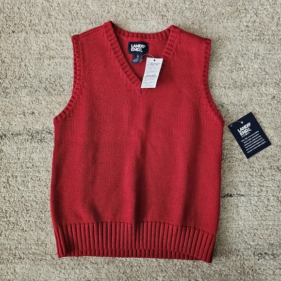 NWT Lands' End School Uniform Sweater Vest S 6-7 - Picture 1 of 1